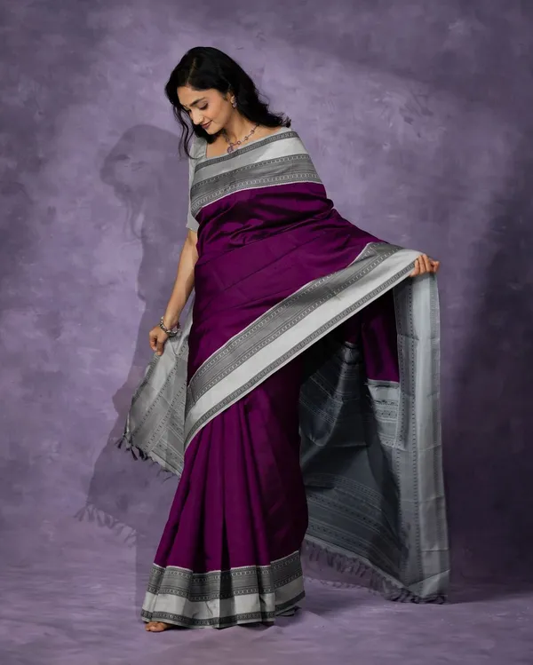Banarasi_Soft_Silk_WINE_Premium-Fancy_Saree_With_Blouse_For_Women