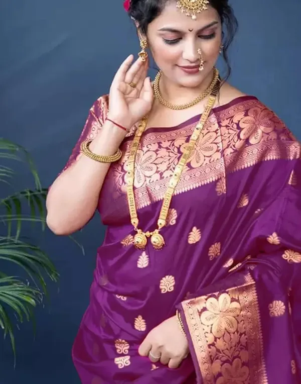 Banarasi_Soft_Silk_Magenta_Premium-Fancy_Saree_With_Blouse_For_Women