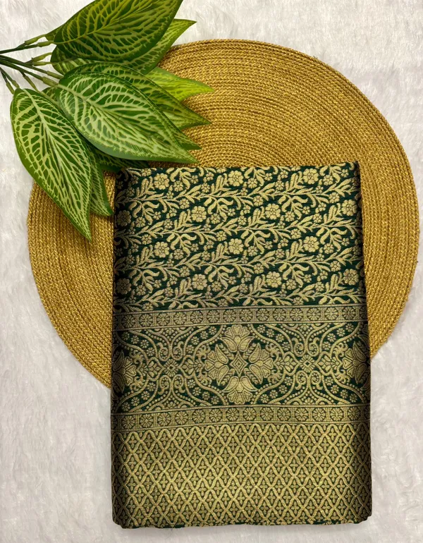 Banarasi_Soft_Silk_GREEN_Premium-Fancy_Saree_With_Blouse_For_Women