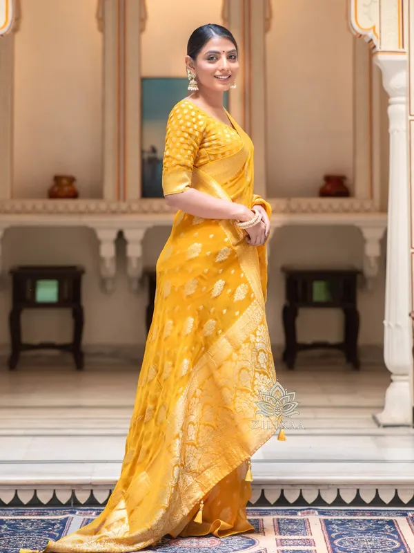 Banarasi_Soft_Silk_YELLOW_Premium-Fancy_Saree_With_Blouse_For_Women