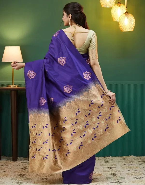 Banarasi_Soft_Silk_Violet_And_Gold_Premium-Fancy_Saree_With_Blouse_For_Women
