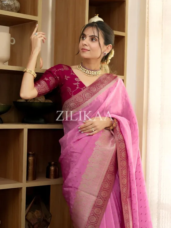 Banarasi_Soft_Silk_LIGHT-PINK-PINK_Premium-Fancy_Saree_With_Blouse_For_Women