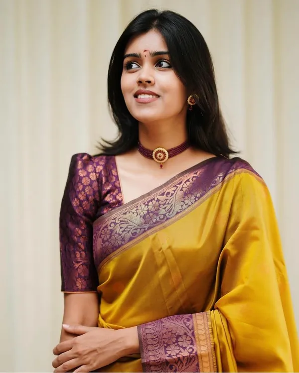 Banarasi_Soft_Silk_YELLOW-MAROON_Premium-Fancy_Saree_With_Blouse_For_Women