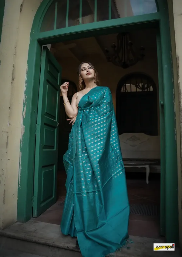 Banarasi_Soft_Silk_RAMA_Premium-Fancy_Saree_With_Blouse_For_Women