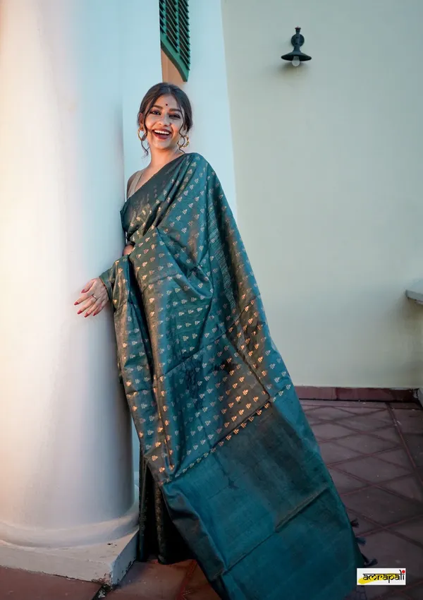 Banarasi_Soft_Silk_RAMA_Premium-Fancy_Saree_With_Blouse_For_Women