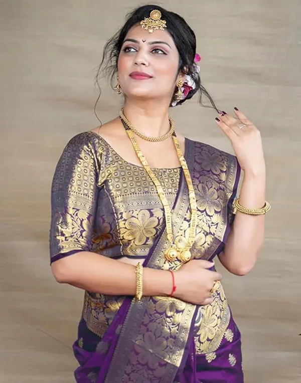 Banarasi_Soft_Silk_Wine_Premium-Fancy_Saree_With_Blouse_For_Women