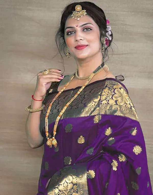 Banarasi_Soft_Silk_Wine_Premium-Fancy_Saree_With_Blouse_For_Women