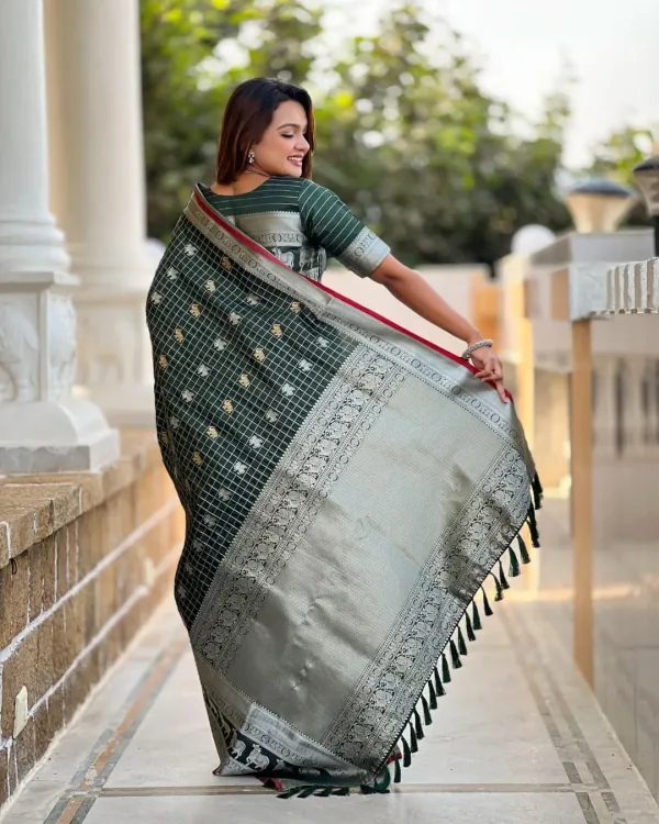 Banarasi_Soft_Silk_GREEN_Premium-Fancy_Saree_With_Blouse_For_Women