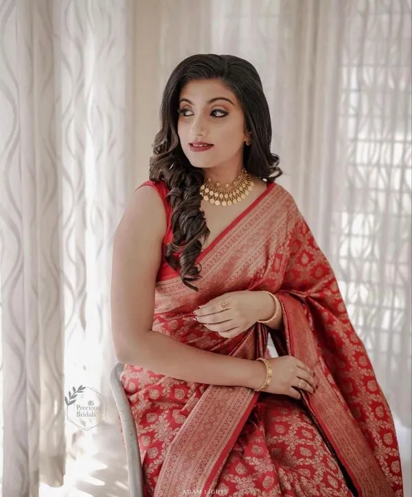 Banarasi_Soft_Silk_RED_Premium-Fancy_Saree_With_Blouse_For_Women