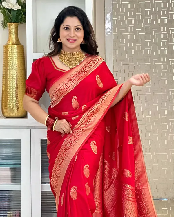 Banarasi_Soft_Silk_RED_Premium-Fancy_Saree_With_Blouse_For_Women