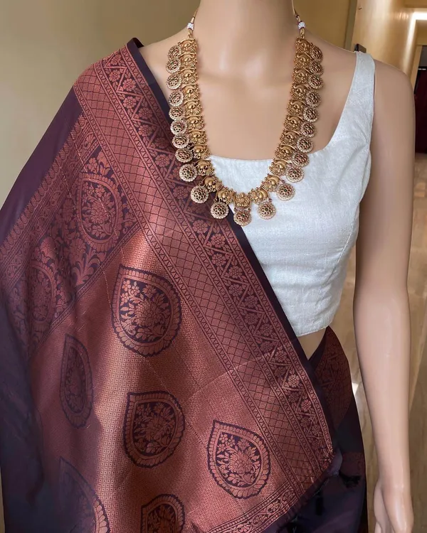 Banarasi_Soft_Silk_COFFEE_Premium-Fancy_Saree_With_Blouse_For_Women