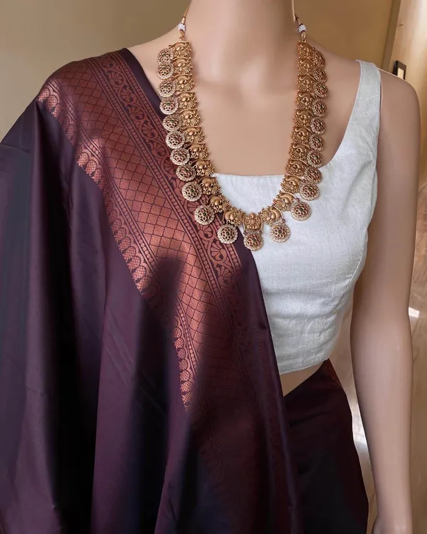 Banarasi_Soft_Silk_COFFEE_Premium-Fancy_Saree_With_Blouse_For_Women