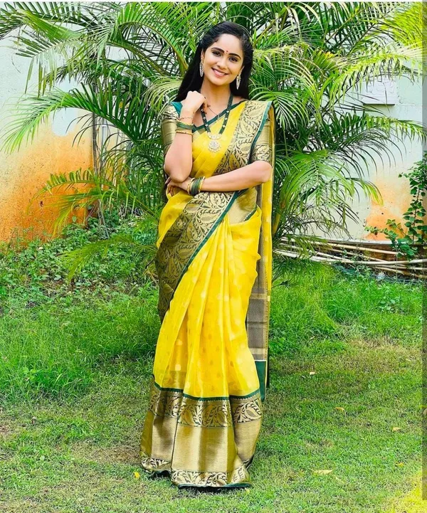 Banarasi_Soft_Silk_YELLOW-BOTTLE-GREEN_Premium-Fancy_Saree_With_Blouse_For_Women