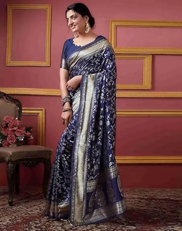 Banarasi_Soft_Silk_Blue_Premium-Fancy_Saree_With_Blouse_For_Women