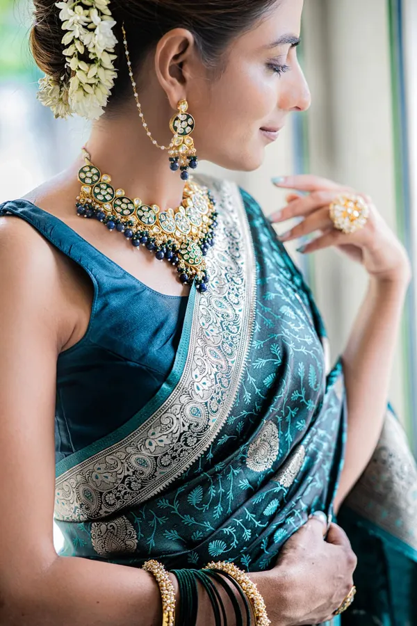 Banarasi_Soft_Silk_TEAL-BLUE_Premium-Fancy_Saree_With_Blouse_For_Women