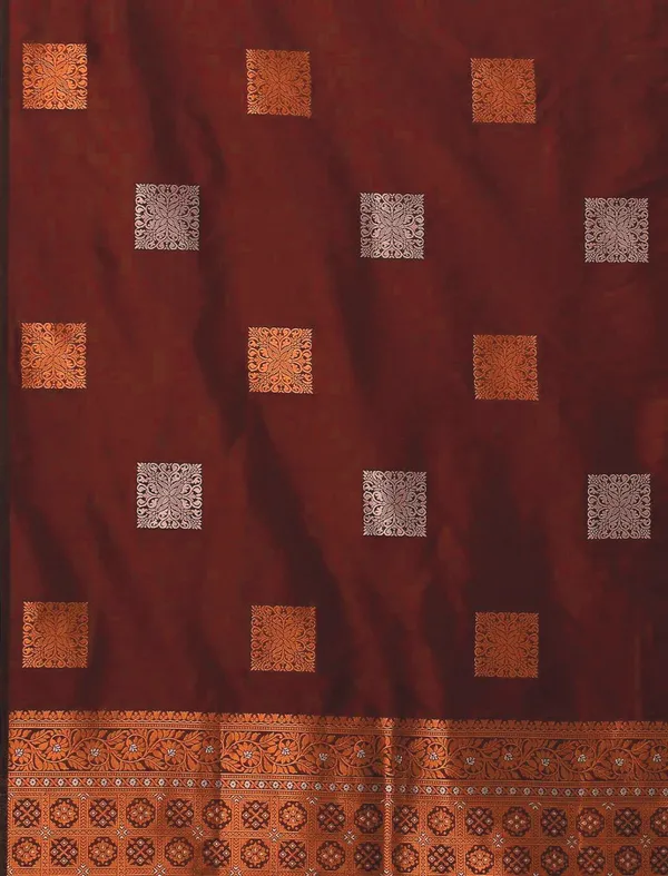 Banarasi_Soft_Silk_MAROON_Premium-Fancy_Saree_With_Blouse_For_Women