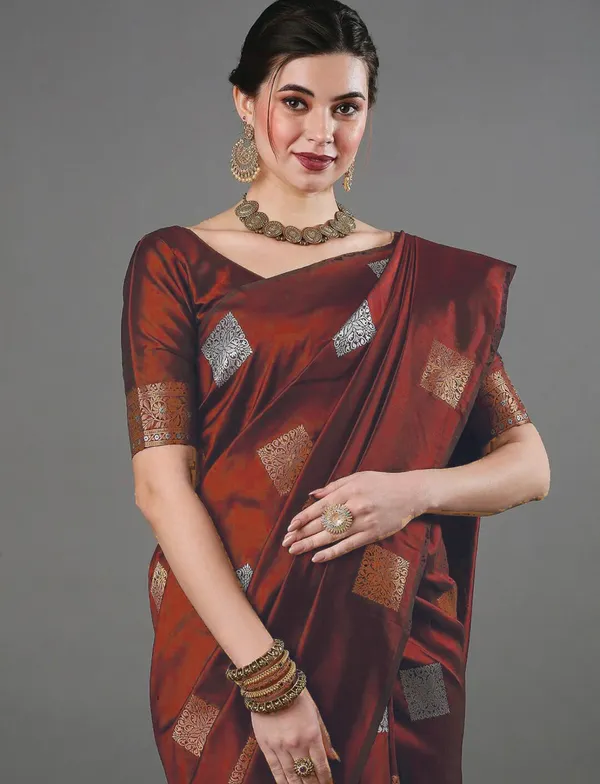 Banarasi_Soft_Silk_MAROON_Premium-Fancy_Saree_With_Blouse_For_Women