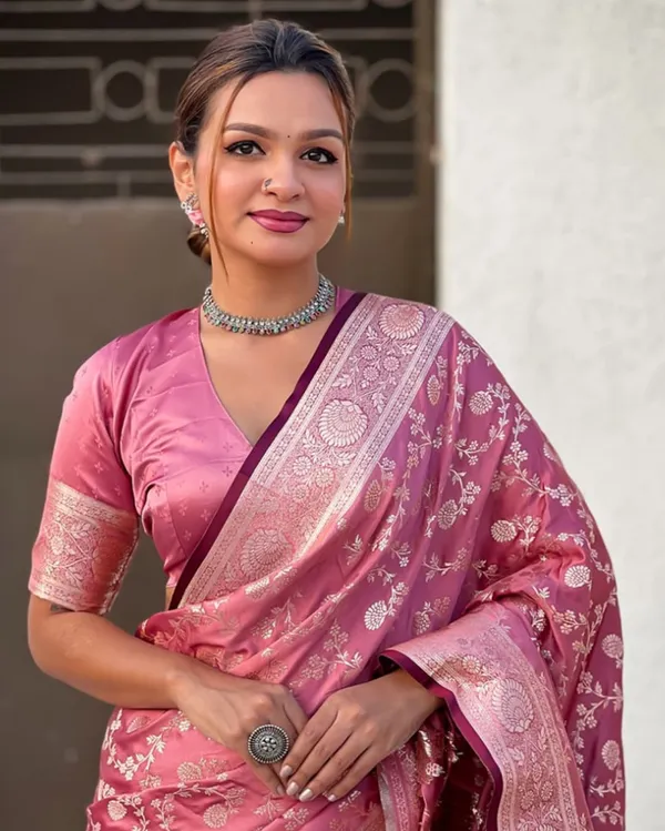 Banarasi_Soft_Silk_LIGHT-GAJARI_Premium-Fancy_Saree_With_Blouse_For_Women