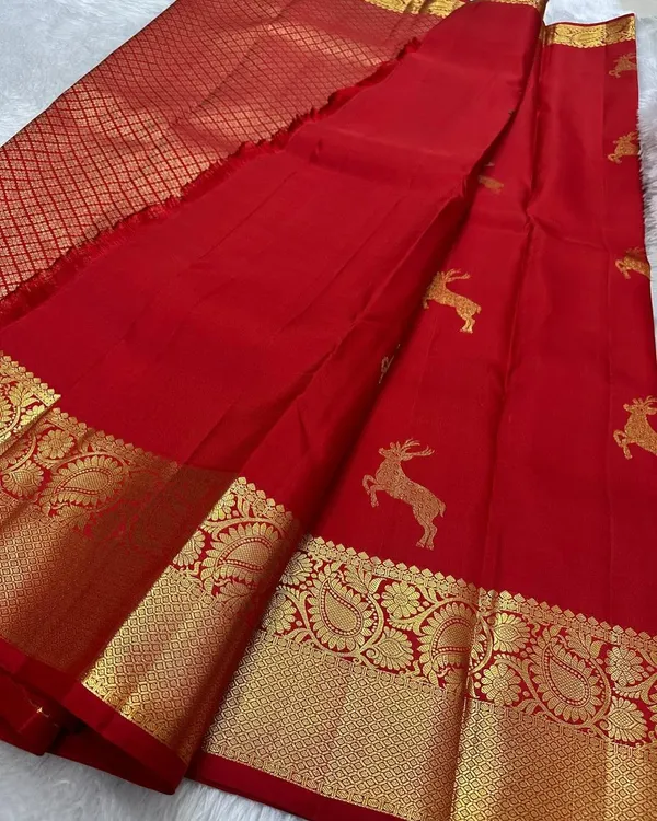Banarasi_Soft_Silk_RED_Premium-Fancy_Saree_With_Blouse_For_Women