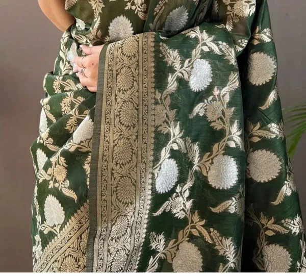 Banarasi_Soft_Silk_GREEN_Premium-Fancy_Saree_With_Blouse_For_Women
