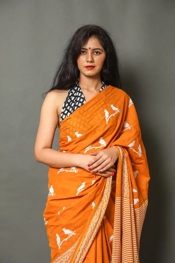 Banarasi_Soft_Silk_ORANGE_Premium-Fancy_Saree_With_Blouse_For_Women