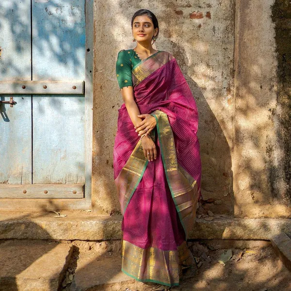 Banarasi_Soft_Silk_WINE_Premium-Fancy_Saree_With_Blouse_For_Women