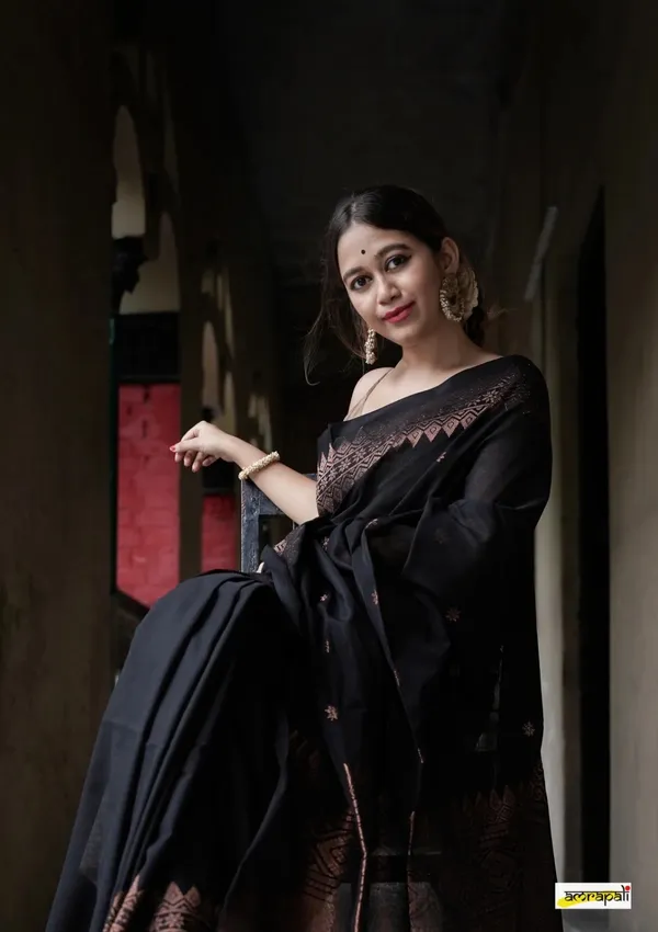 Banarasi_Soft_Silk_BLACK_Premium-Fancy_Saree_With_Blouse_For_Women