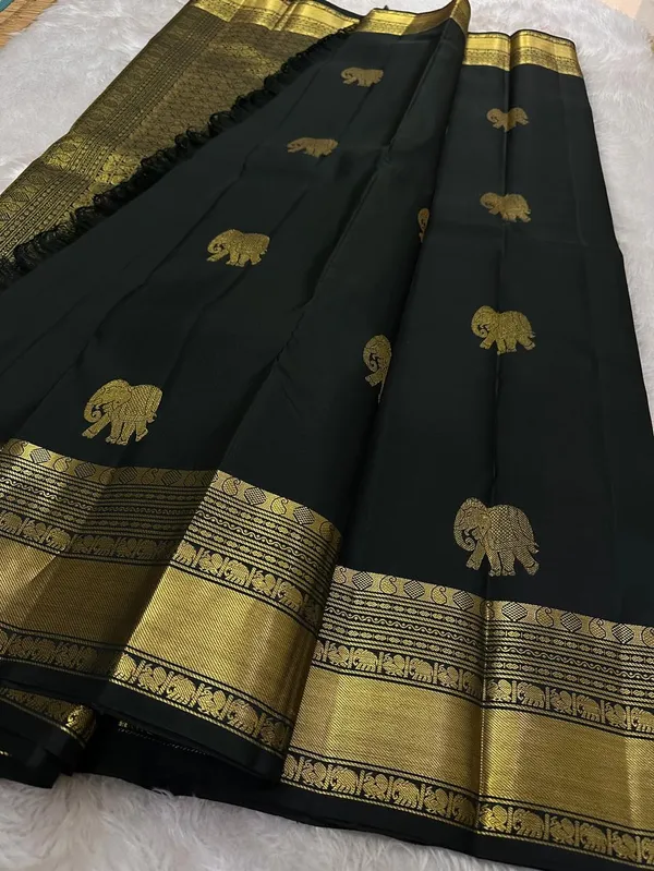 Banarasi_Soft_Silk_BLACK_Premium-Fancy_Saree_With_Blouse_For_Women