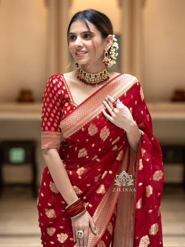 Banarasi_Soft_Silk_RED_Premium-Fancy_Saree_With_Blouse_For_Women