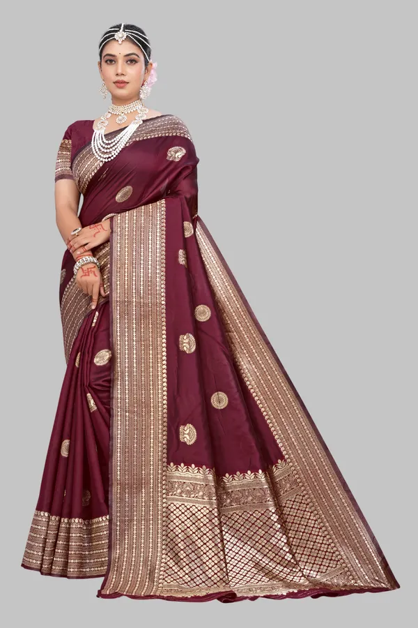 Banarasi_Soft_Silk_Maroon_Premium-Fancy_Saree_With_Blouse_For_Women