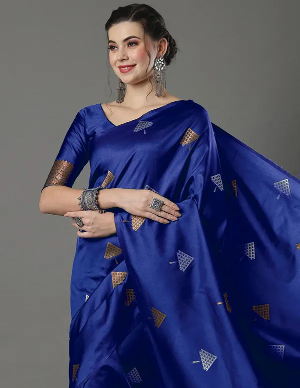 Banarasi_Soft_Silk_BLUE_Premium-Fancy_Saree_With_Blouse_For_Women