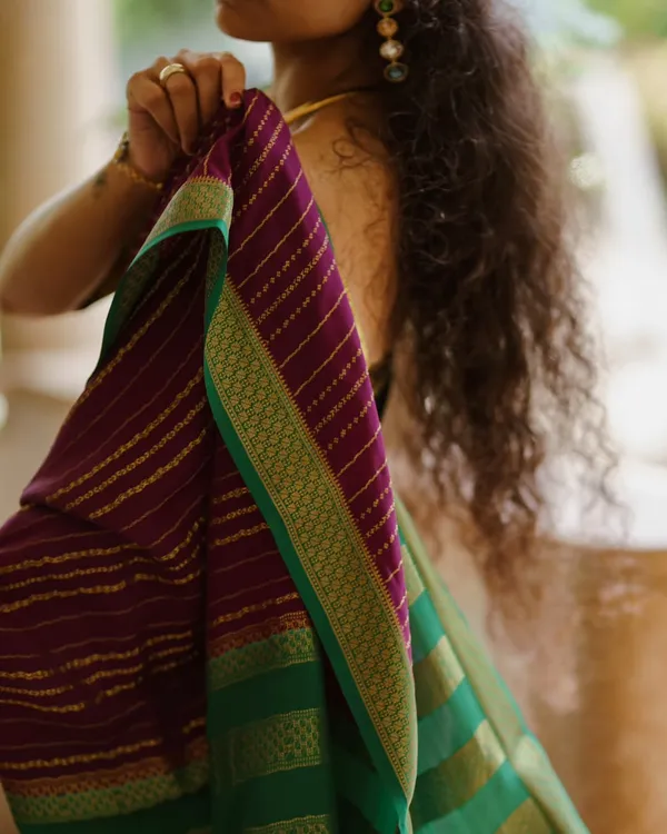 Banarasi_Soft_Silk_WINE-GREEN_Premium-Fancy_Saree_With_Blouse_For_Women