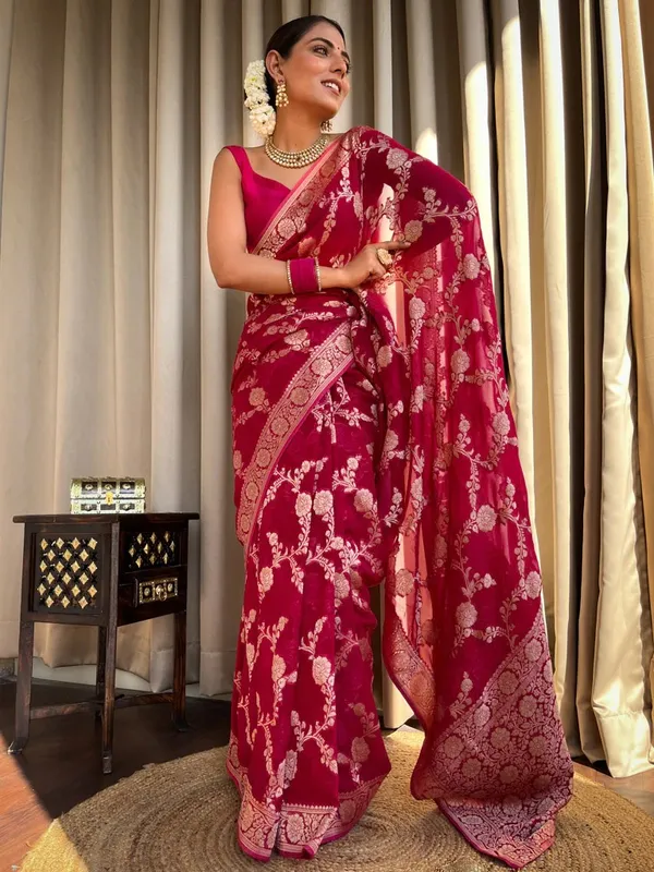 Banarasi_Soft_Silk_PINK_Premium-Fancy_Saree_With_Blouse_For_Women