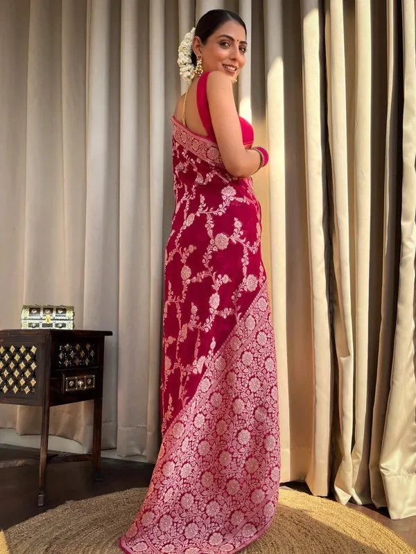 Banarasi_Soft_Silk_PINK_Premium-Fancy_Saree_With_Blouse_For_Women