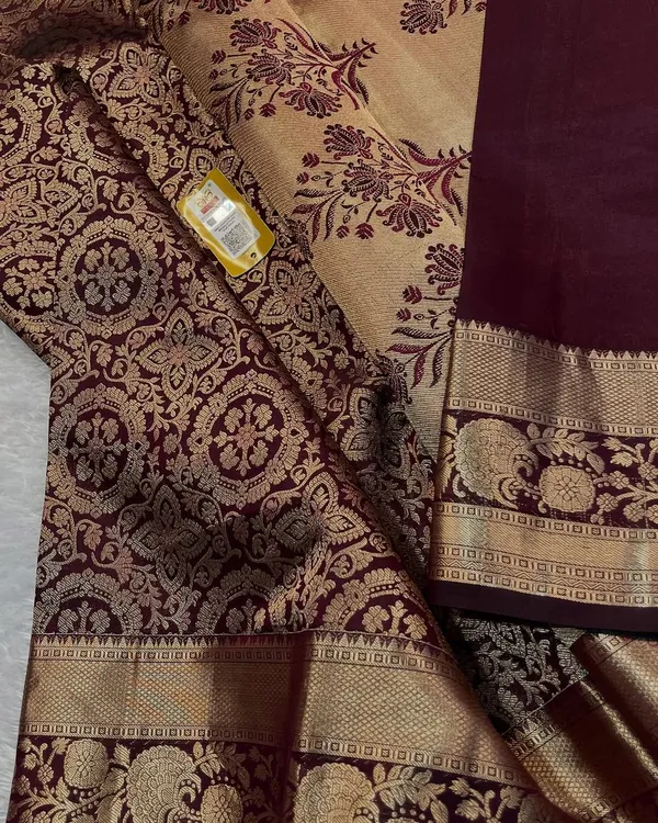 Banarasi_Soft_Silk_WINE_Premium-Fancy_Saree_With_Blouse_For_Women