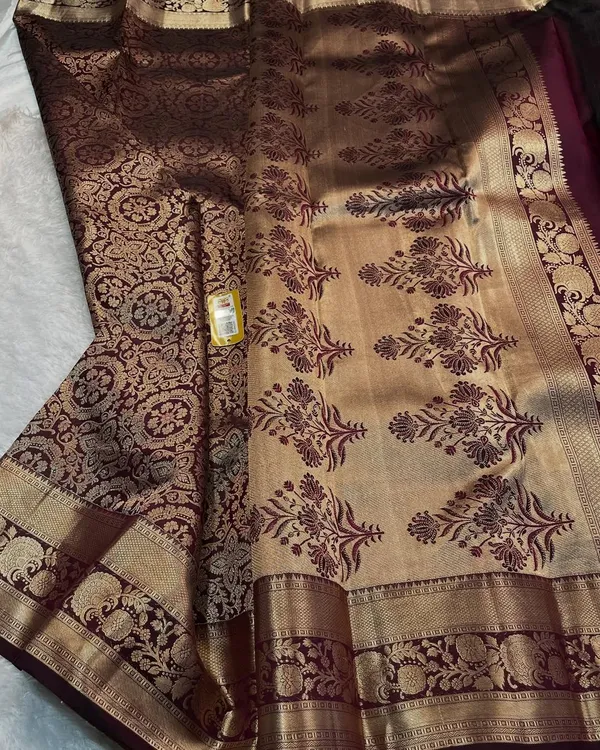 Banarasi_Soft_Silk_WINE_Premium-Fancy_Saree_With_Blouse_For_Women