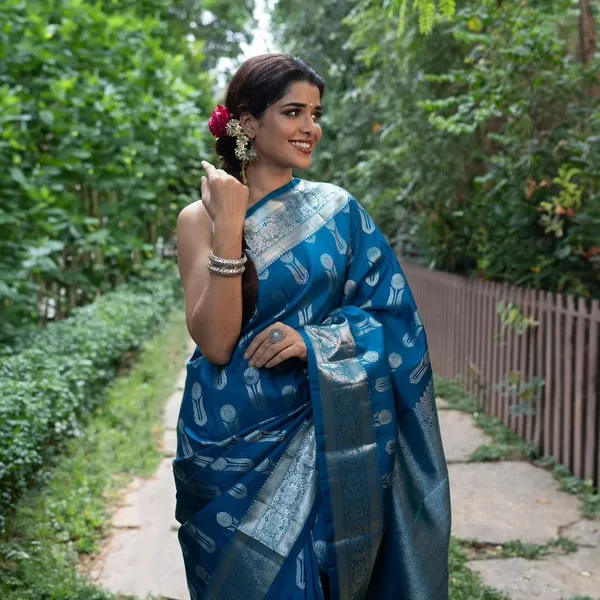 Banarasi_Soft_Silk_RAMA_Premium-Fancy_Saree_With_Blouse_For_Women