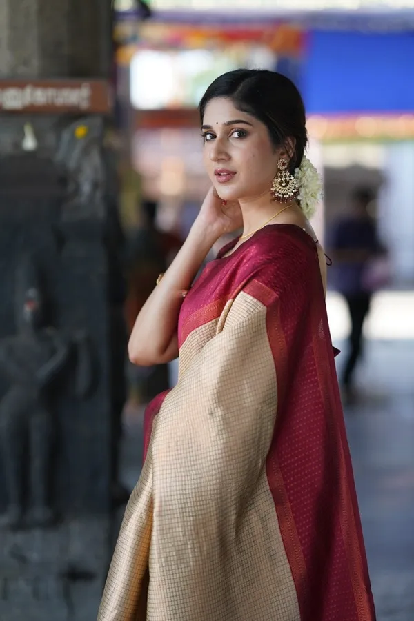 Banarasi_Soft_Silk_CHIKU-MAROON_Premium-Fancy_Saree_With_Blouse_For_Women