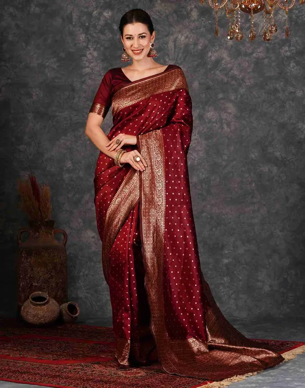 Banarasi_Soft_Silk_Maroon_Premium-Fancy_Saree_With_Blouse_For_Women