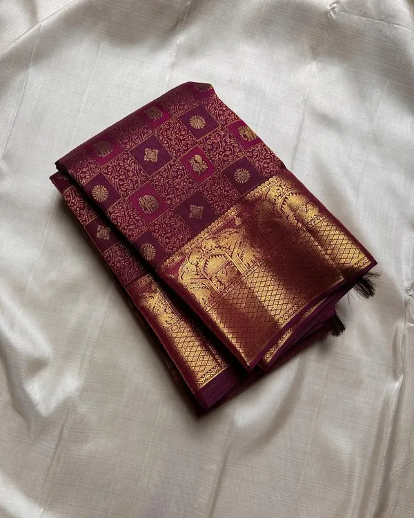 Banarasi_Soft_Silk_WINE_Premium-Fancy_Saree_With_Blouse_For_Women