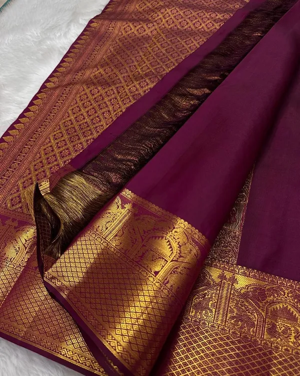 Banarasi_Soft_Silk_WINE_Premium-Fancy_Saree_With_Blouse_For_Women