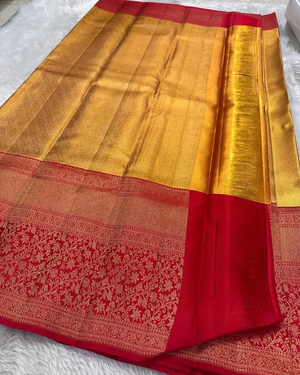 Banarasi_Soft_Silk_YELLOW-RED_Premium-Fancy_Saree_With_Blouse_For_Women