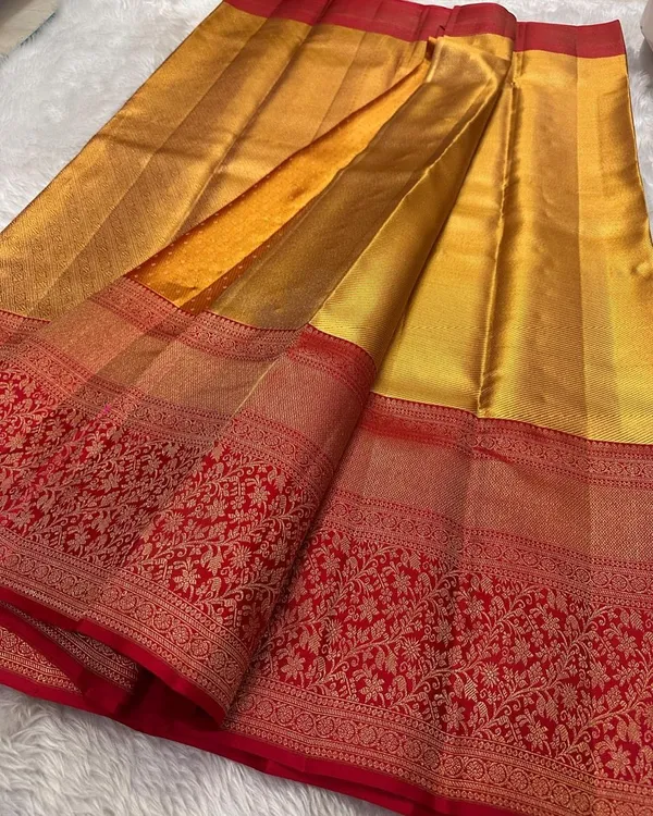 Banarasi_Soft_Silk_YELLOW-RED_Premium-Fancy_Saree_With_Blouse_For_Women