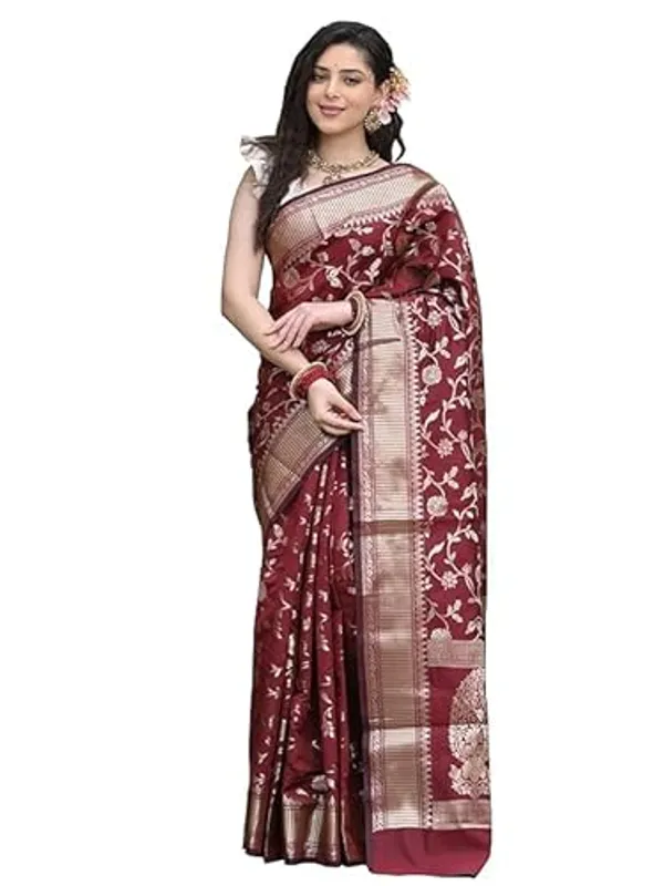 Banarasi_Soft_Silk_Red_Premium-Fancy_Saree_With_Blouse_For_Women