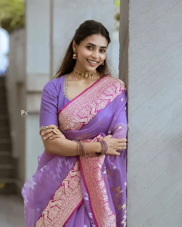 Pure_Soft_Cotton_PURPLE_Premium-Fancy_Saree_With_Blouse_For_Women