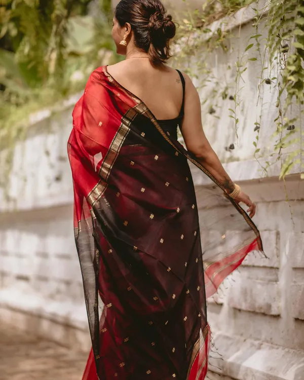 Banarasi_Soft_Silk_RED-BLACK_Premium-Fancy_Saree_With_Blouse_For_Women