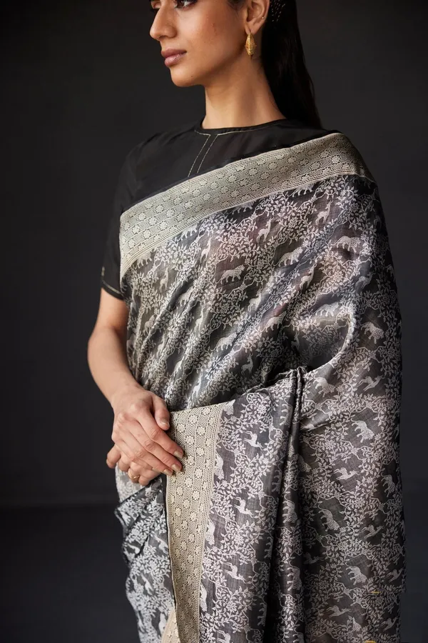 Banarasi_Soft_Silk_BLACK_Premium-Fancy_Saree_With_Blouse_For_Women