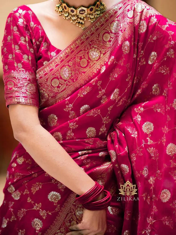 Banarasi_Soft_Silk_PINK_Premium-Fancy_Saree_With_Blouse_For_Women