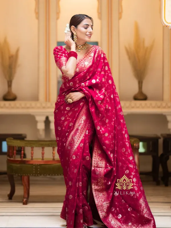 Banarasi_Soft_Silk_PINK_Premium-Fancy_Saree_With_Blouse_For_Women