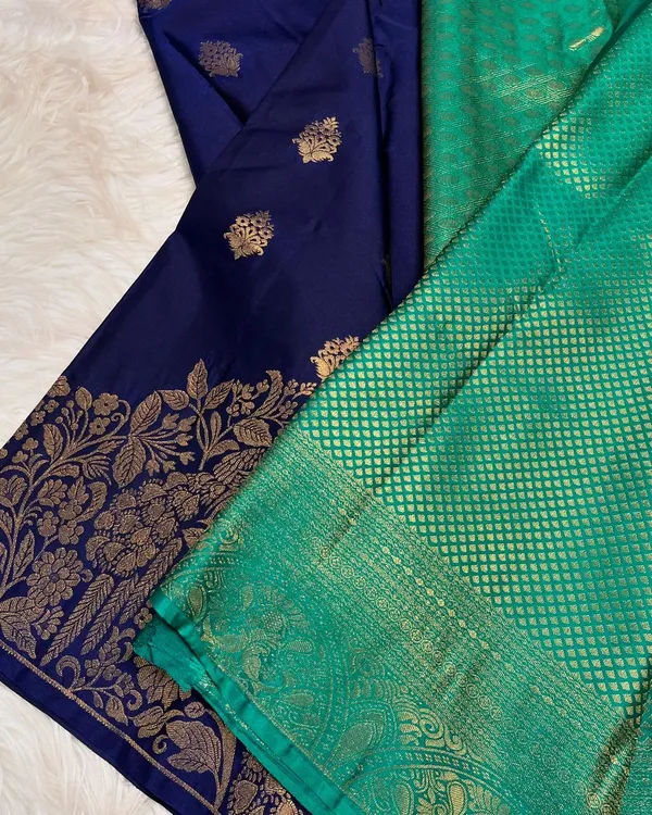 Banarasi_Soft_Silk_RAMA-NAVY-BLUE_Premium-Fancy_Saree_With_Blouse_For_Women